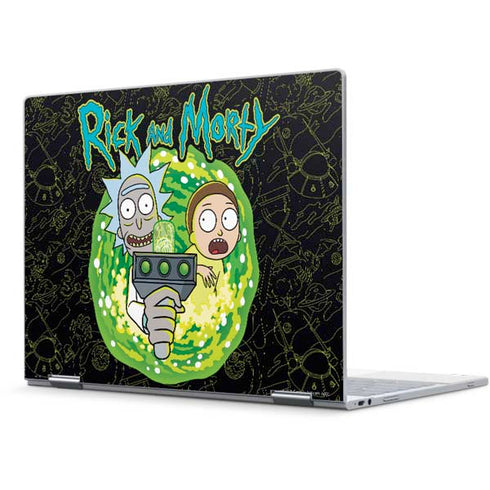 Adult Swim Rick and Morty Portal Travel Pixelbook Skin